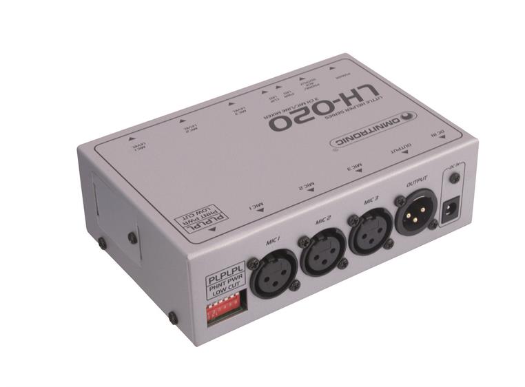OMNITRONIC LH-020 3-channel mic mixer